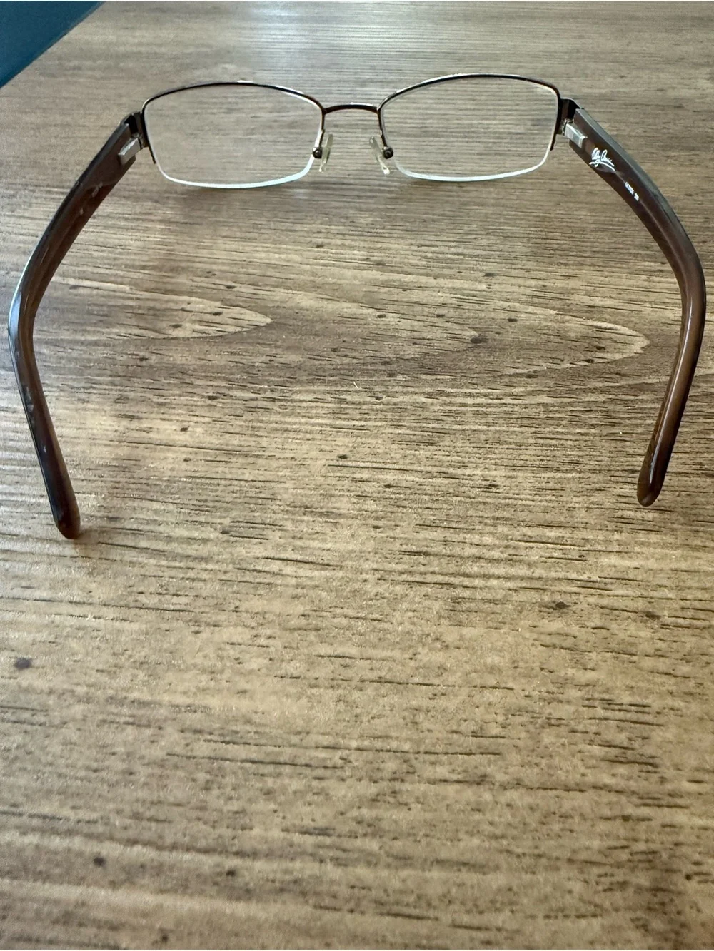 Oleg Cassini Women’s Eyeglasses Frame OCO326-200 Brown Metal Rectangle 53-18-135